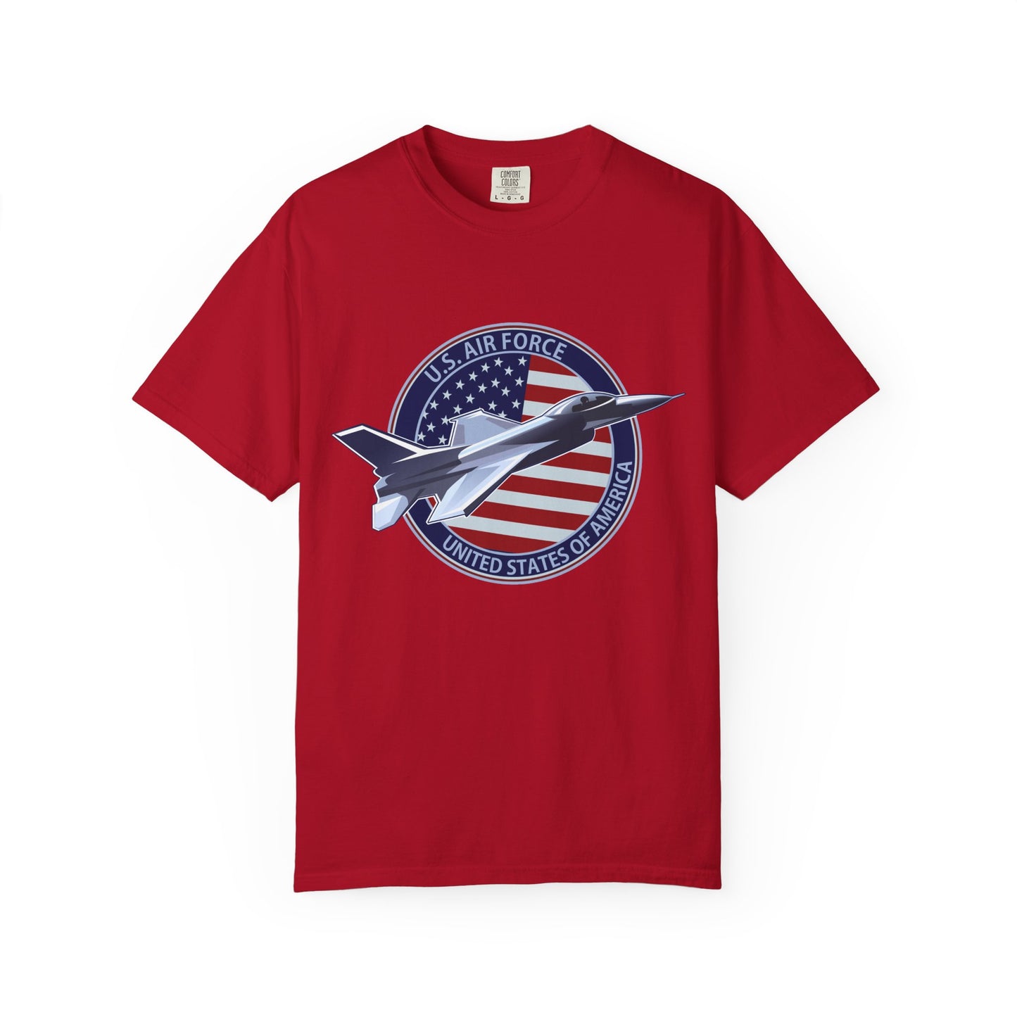 Air Force Tribute T-Shirt, Unisex Military Tee, Garment-Dyed Shirt, Patriotic Apparel, Veteran Gift, Casual Wear, Independence Day Outfit