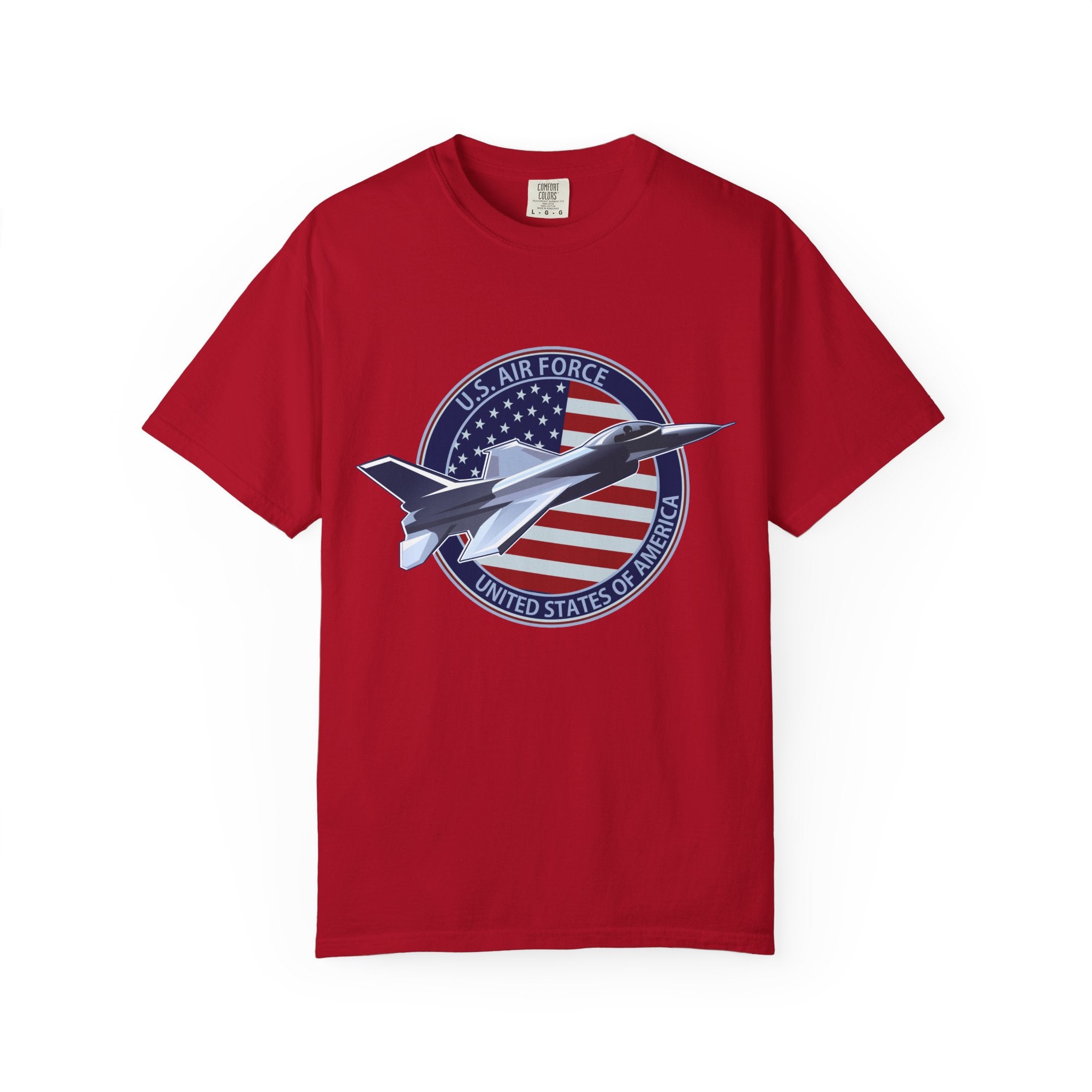 Air Force Tribute T-Shirt, Unisex Military Tee, Garment-Dyed Shirt, Patriotic Apparel, Veteran Gift, Casual Wear, Independence Day Outfit