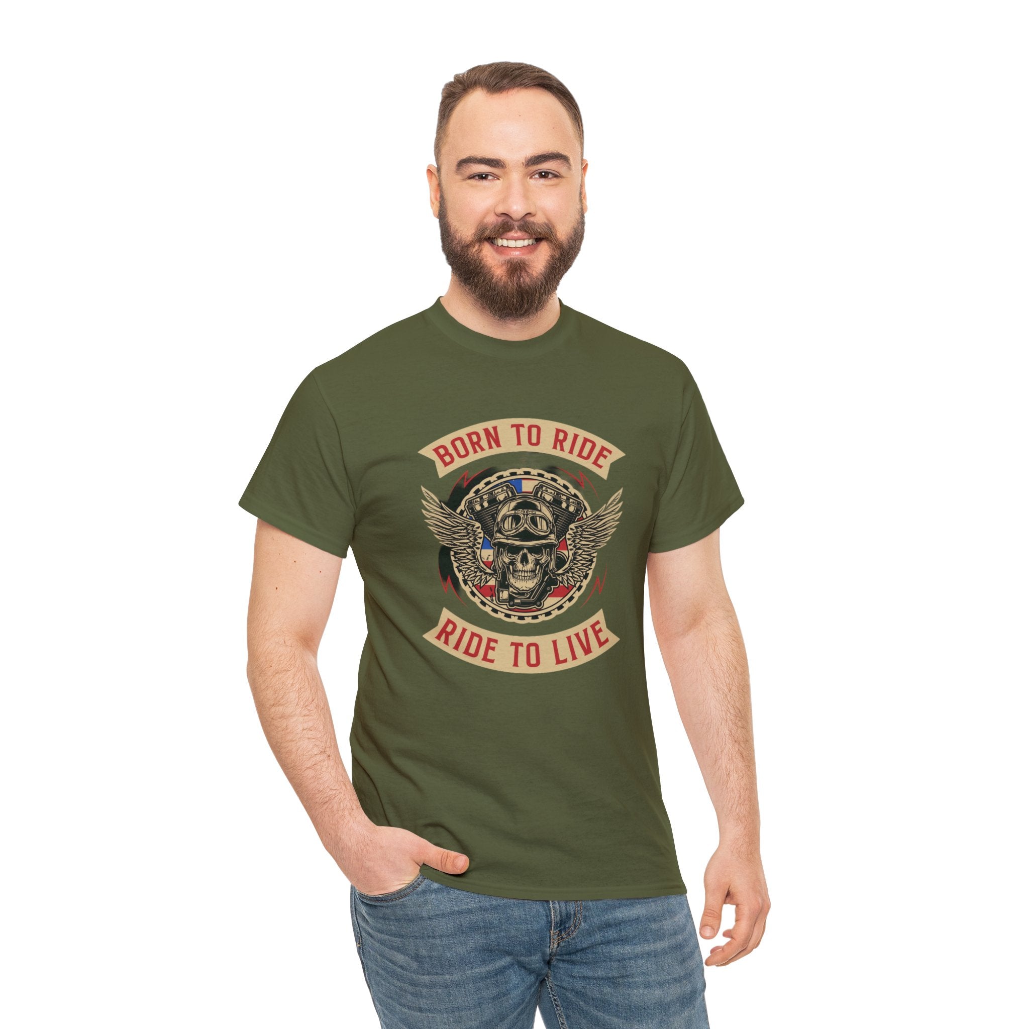 Born to ride—Heavy Cotton Tee