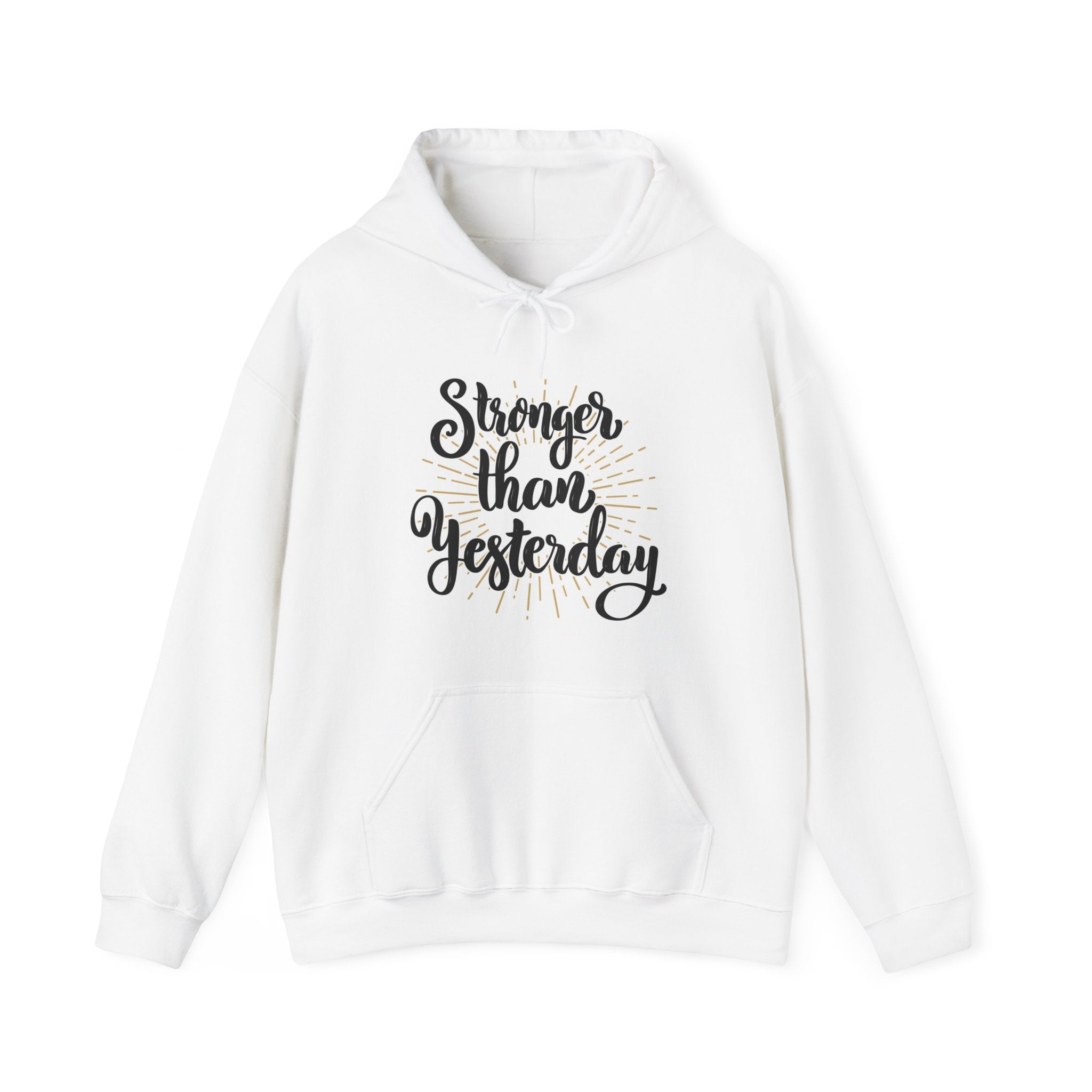 Stronger than yesterday- Heavy Blend™ Hooded Sweatshirt