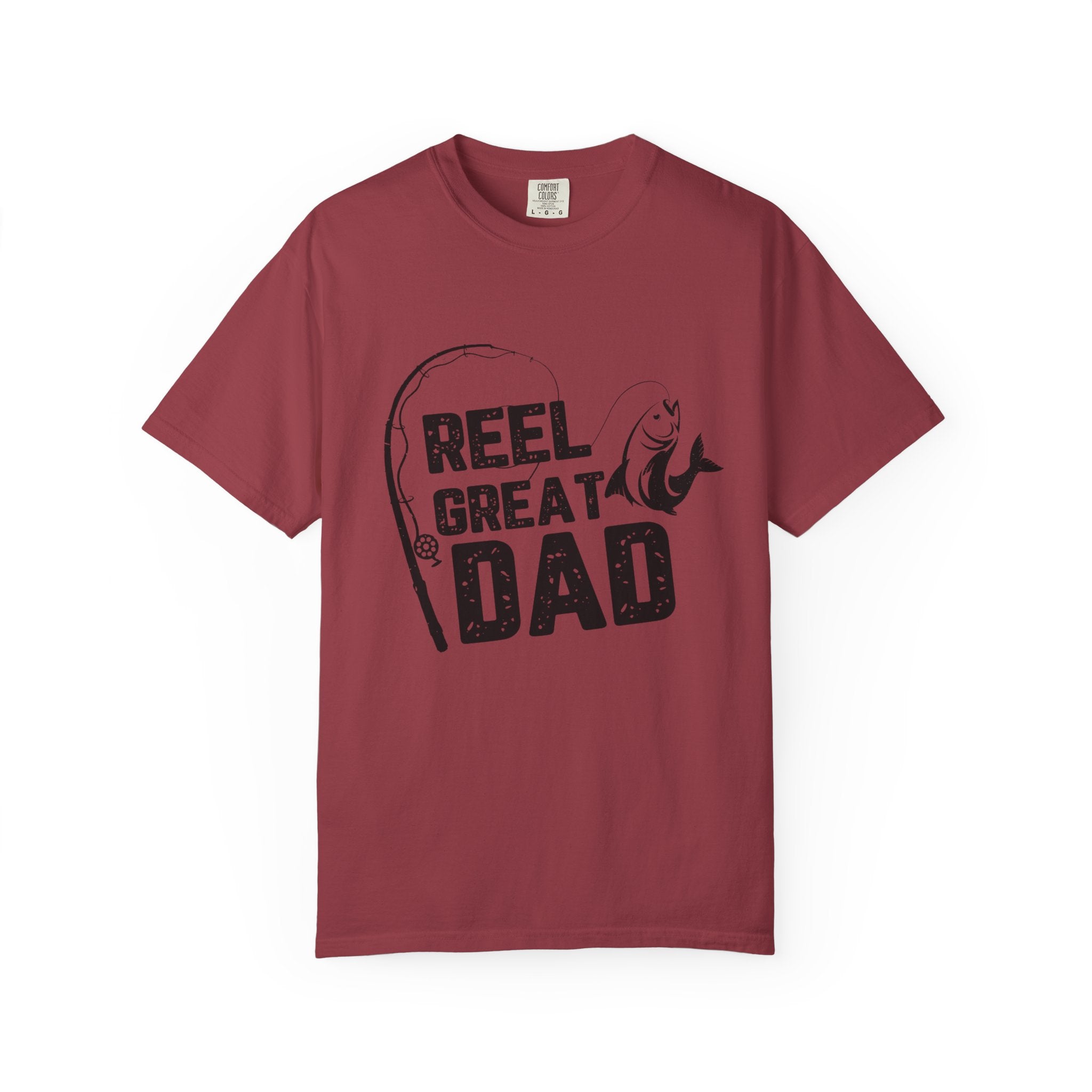 Reel Great Dad Garment-Dyed T-Shirt - Perfect for Father's Day and Fishing Enthusiasts