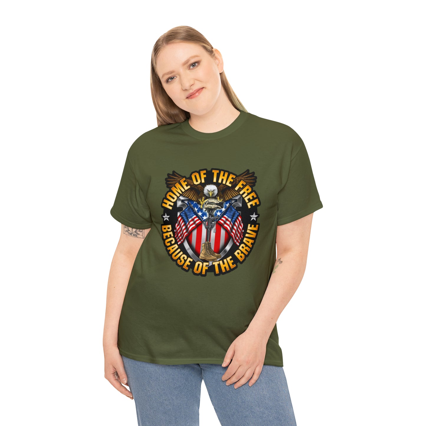 Home of the brave - Unisex Heavy Cotton Tee