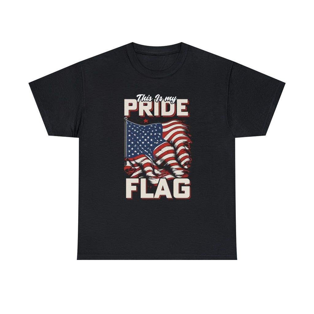 This is my pride flag- USA- Unisex Heavy Cotton Tee