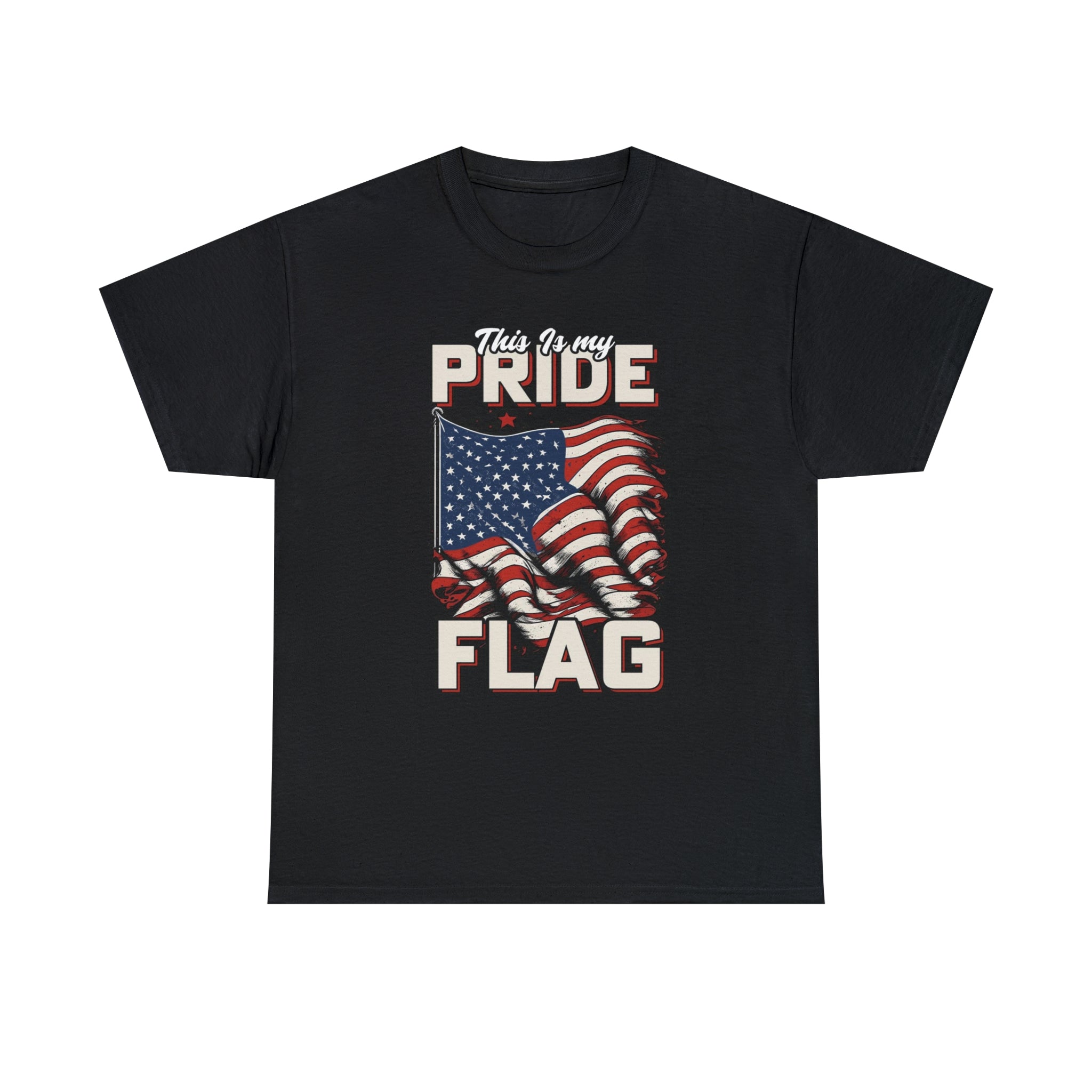 This is my pride flag- USA- Unisex Heavy Cotton Tee