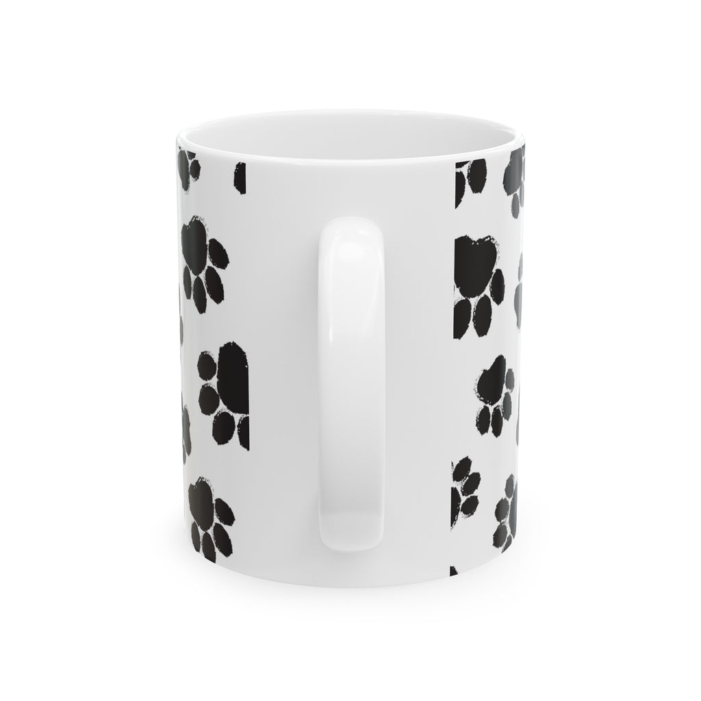 Dog paws coffee Ceramic Mug, (11oz,)