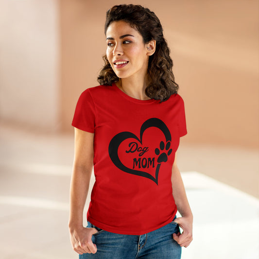 Dog mom— Women's Midweight Cotton Tee