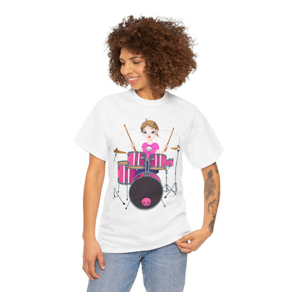 DRUMMER GIRL-  Heavy Cotton Tee