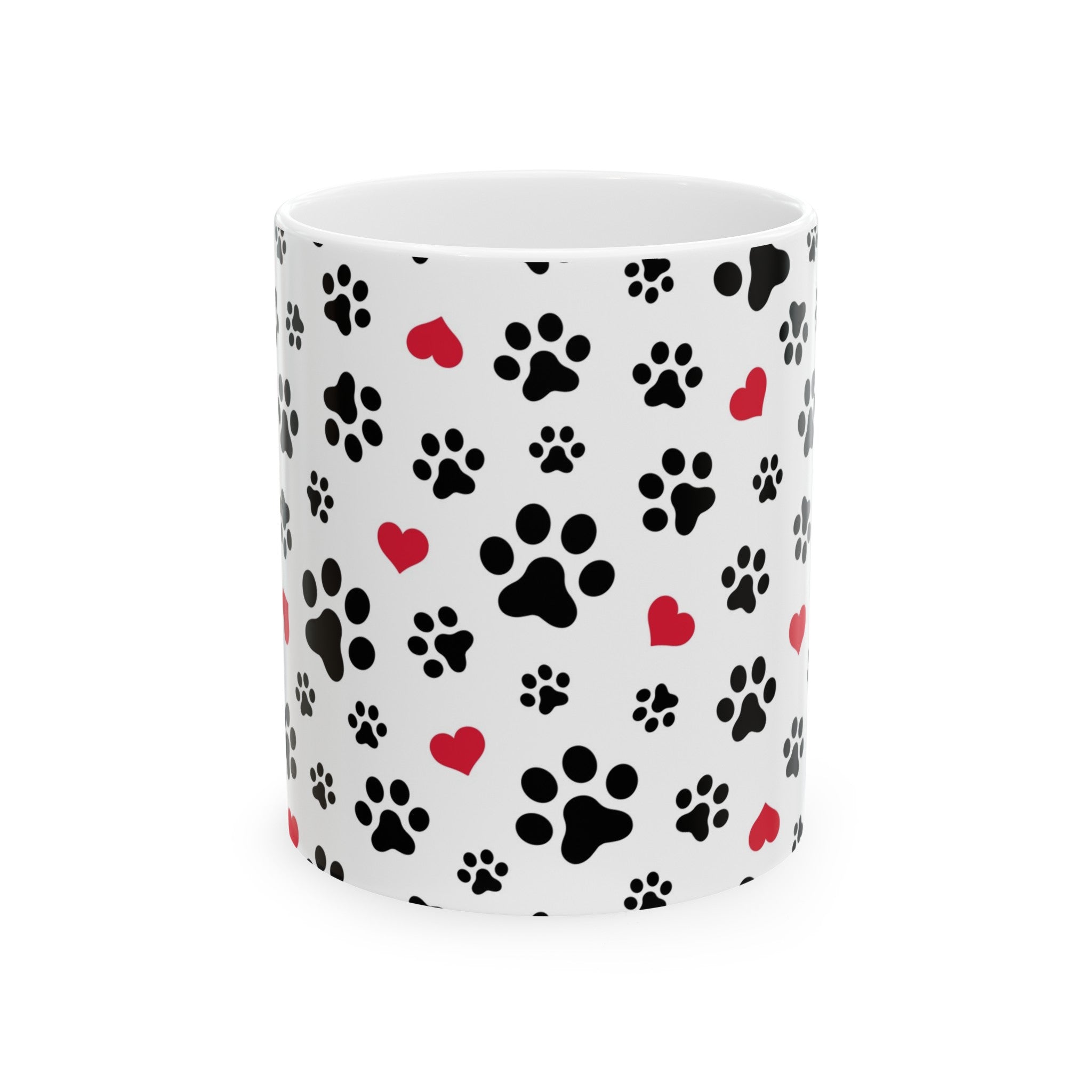 Cat prints— Ceramic Mug, (11oz,)