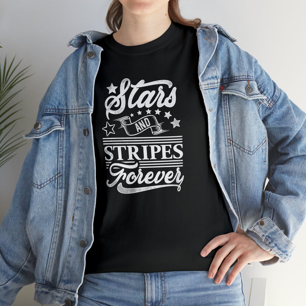 Stars and Stripes forever- Heavy Cotton Tee