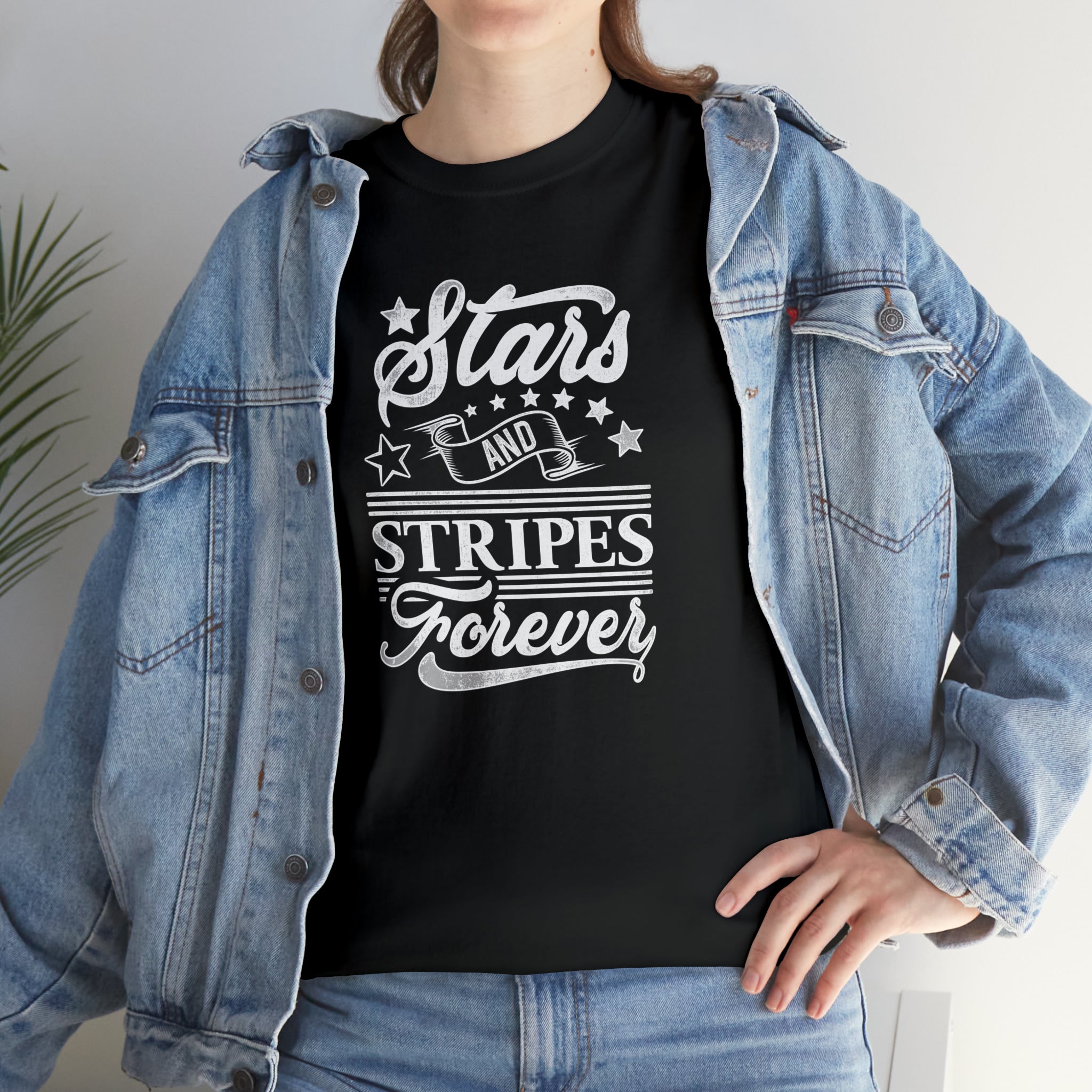 Stars and Stripes forever- Heavy Cotton Tee