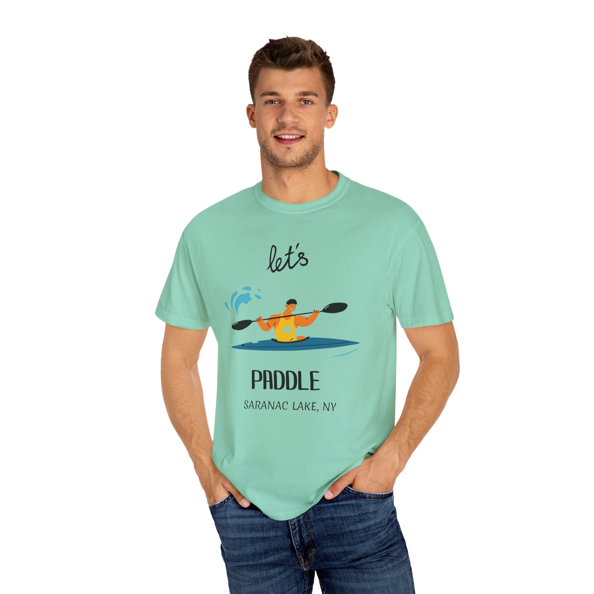 Kayaking T-Shirt - "Let's Paddle" unisex