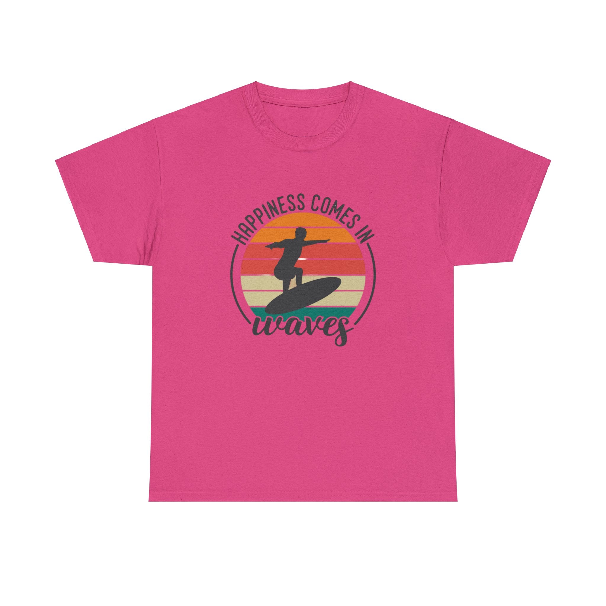 Happiness comes in waves- Heavy Cotton Tee