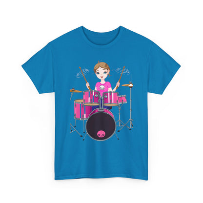 DRUMMER GIRL-  Heavy Cotton Tee