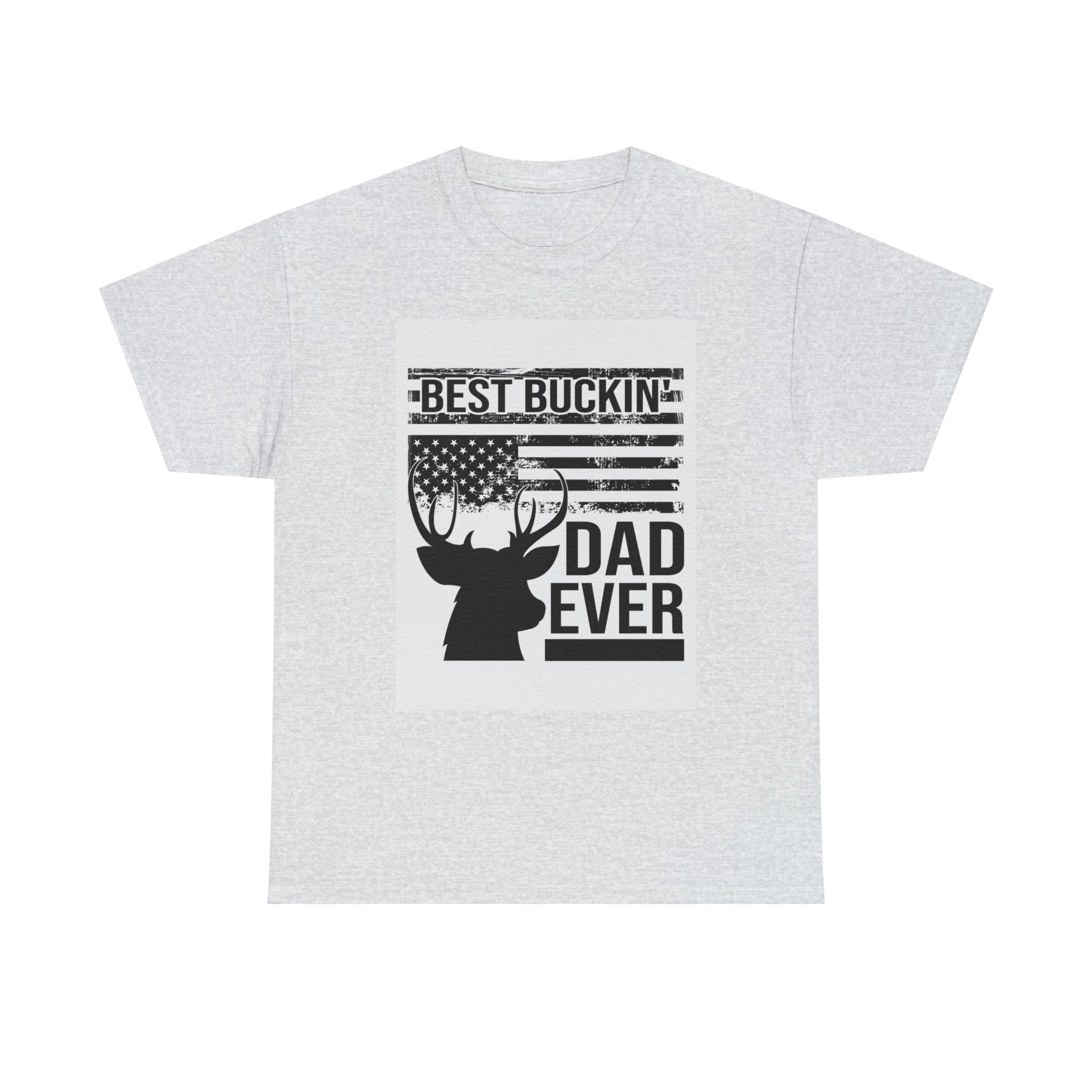 Best buckin dad ever- Heavy Cotton Tee