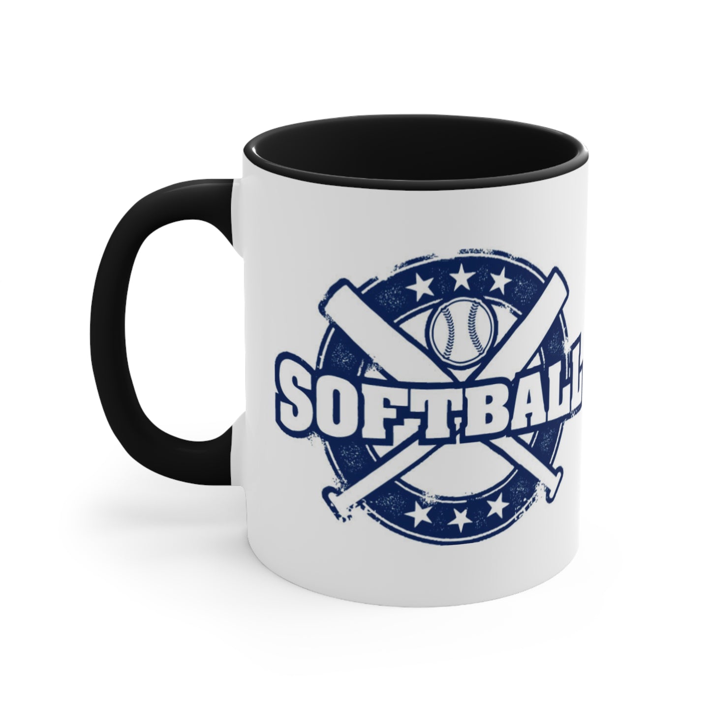 SoftBall- Accent Mug