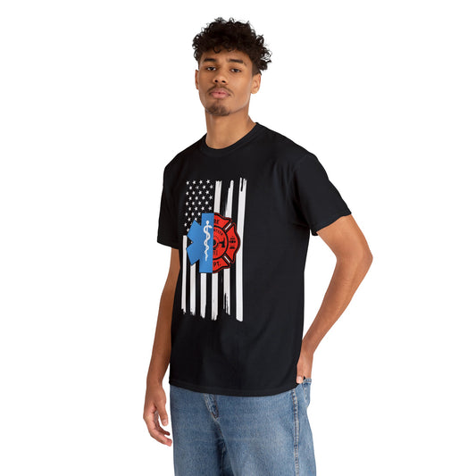 EMT FIRE— Unisex Heavy Cotton Tee