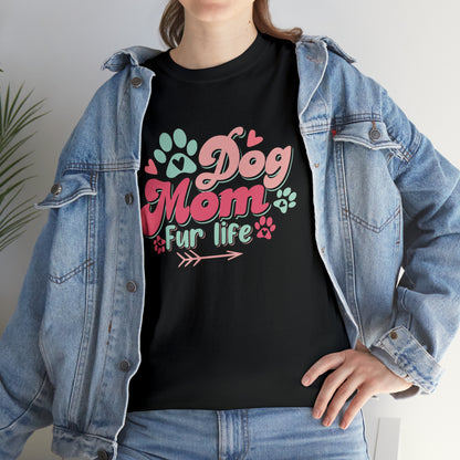 Dog mom fur life- Heavy Cotton Tee