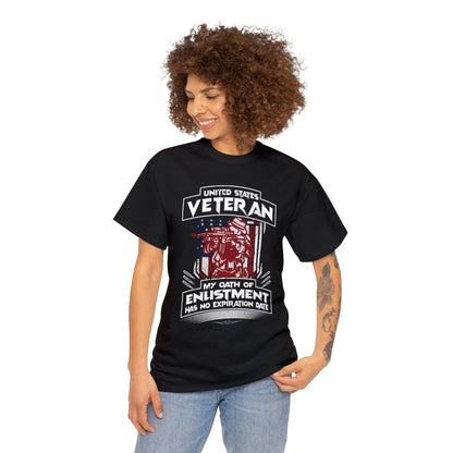 I am a veteran - Heavy Cotton Tee Shirt