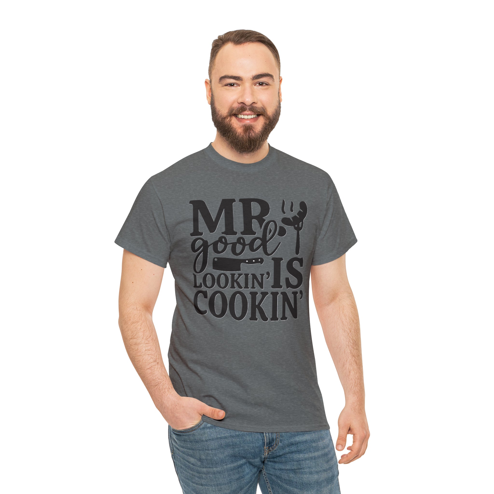Mr good looking— Heavy Cotton Tee