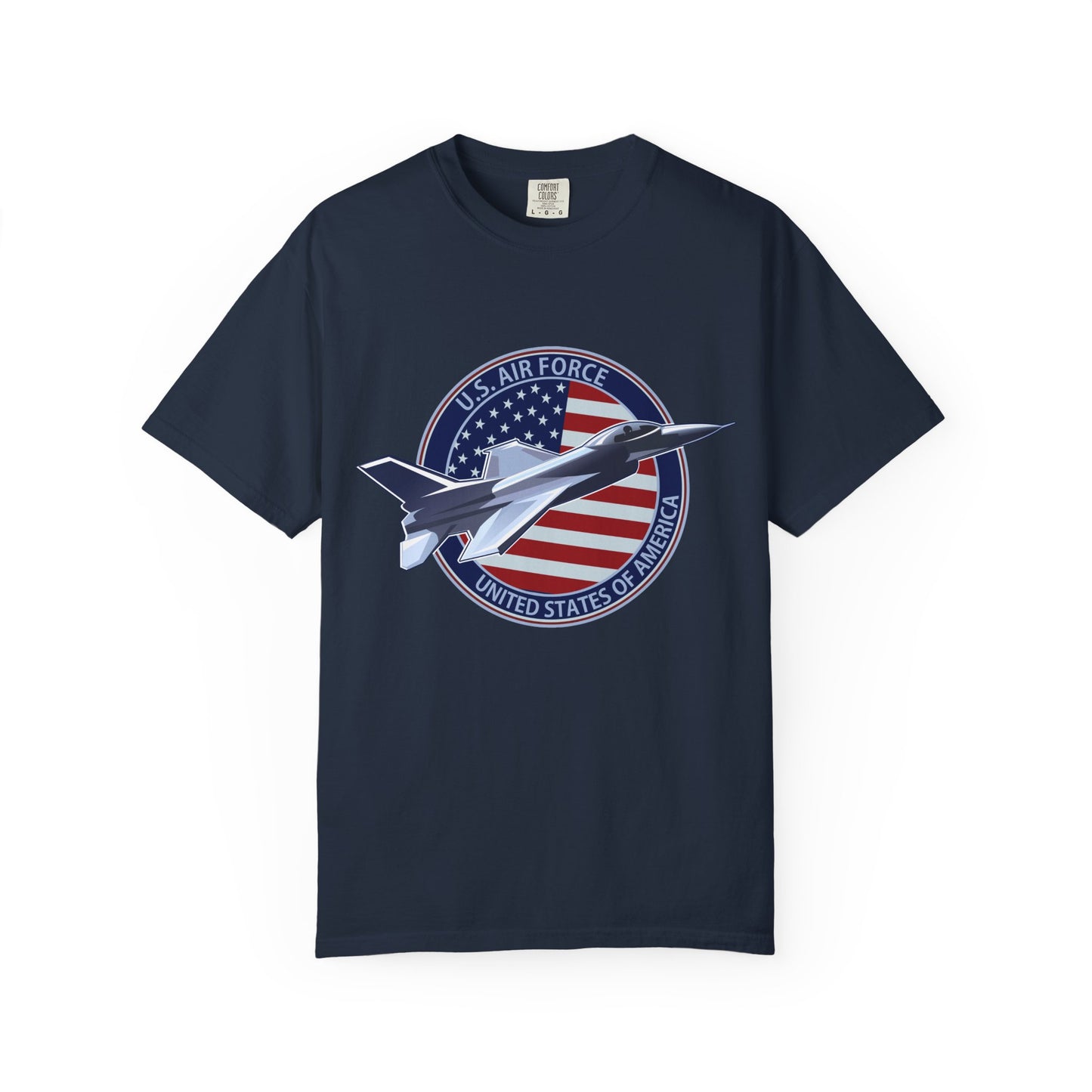 Air Force Tribute T-Shirt, Unisex Military Tee, Garment-Dyed Shirt, Patriotic Apparel, Veteran Gift, Casual Wear, Independence Day Outfit