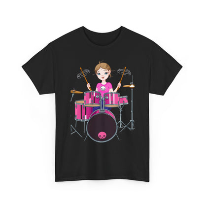 DRUMMER GIRL-  Heavy Cotton Tee