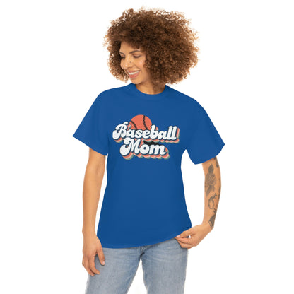 Baseball mom- Heavy Cotton Tee