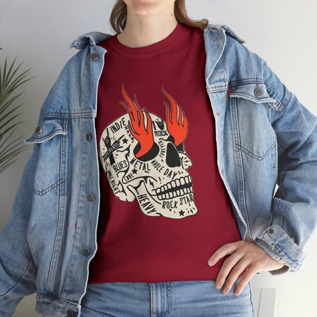 Rocker head- Heavy Cotton Tee