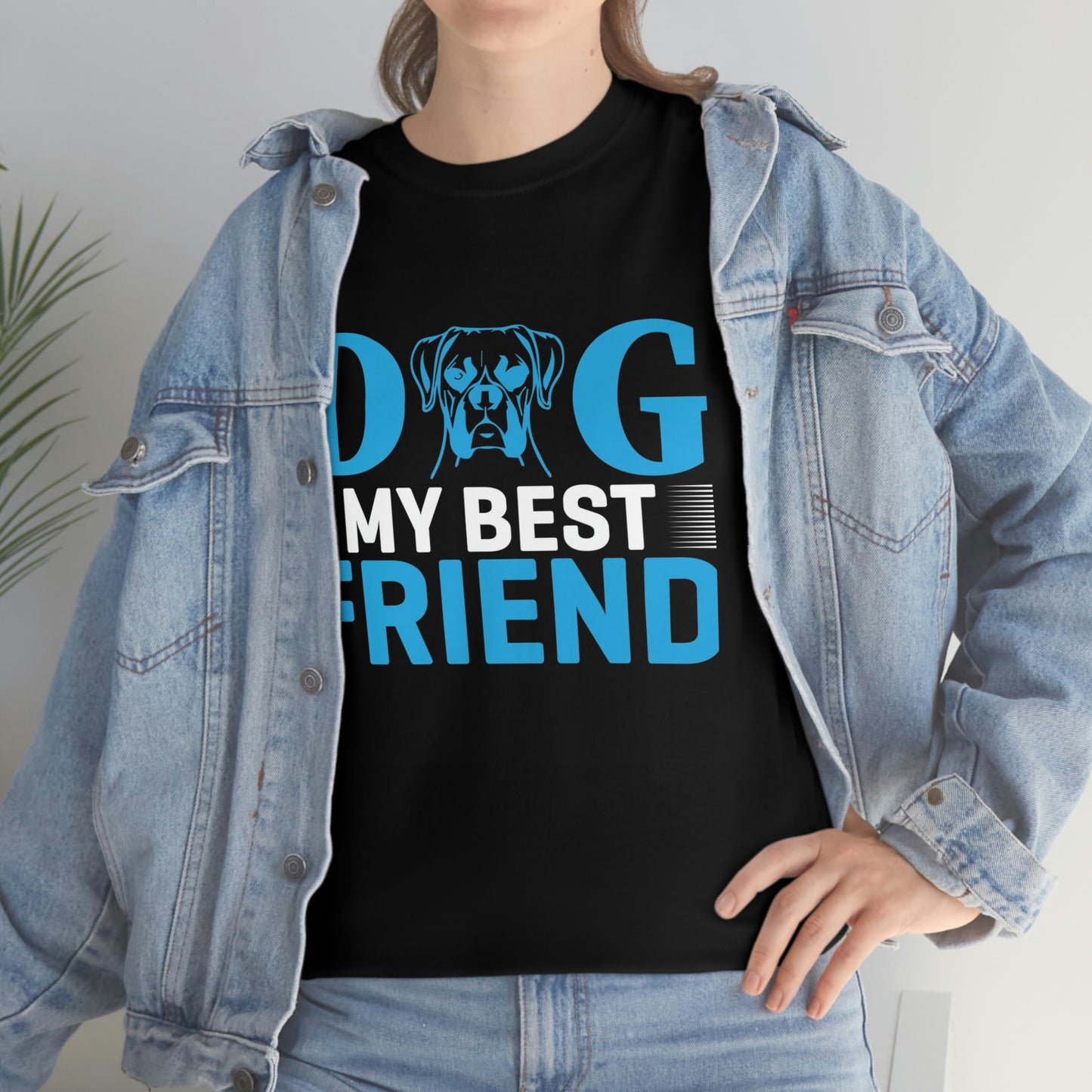 Dog my best friend- Heavy Cotton Tee