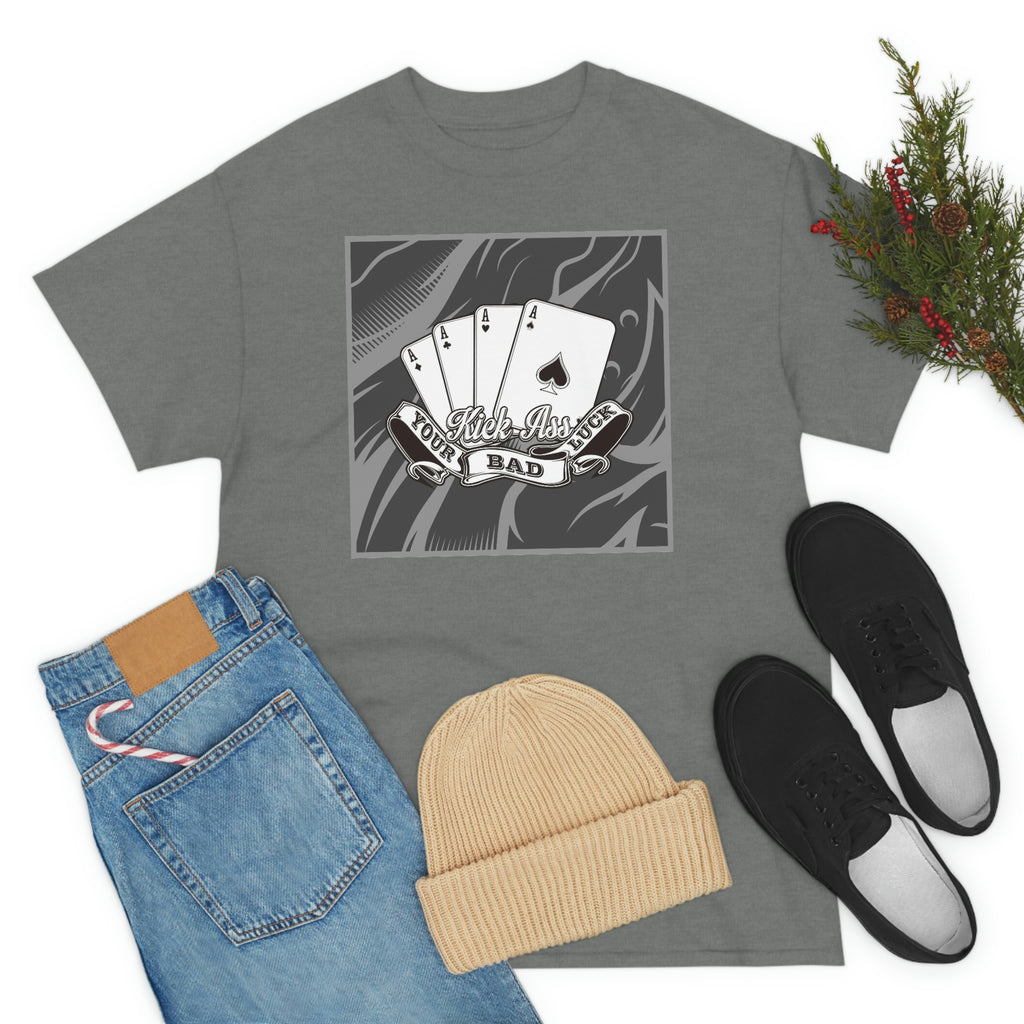 Kick your ass cards- Heavy Cotton Tee