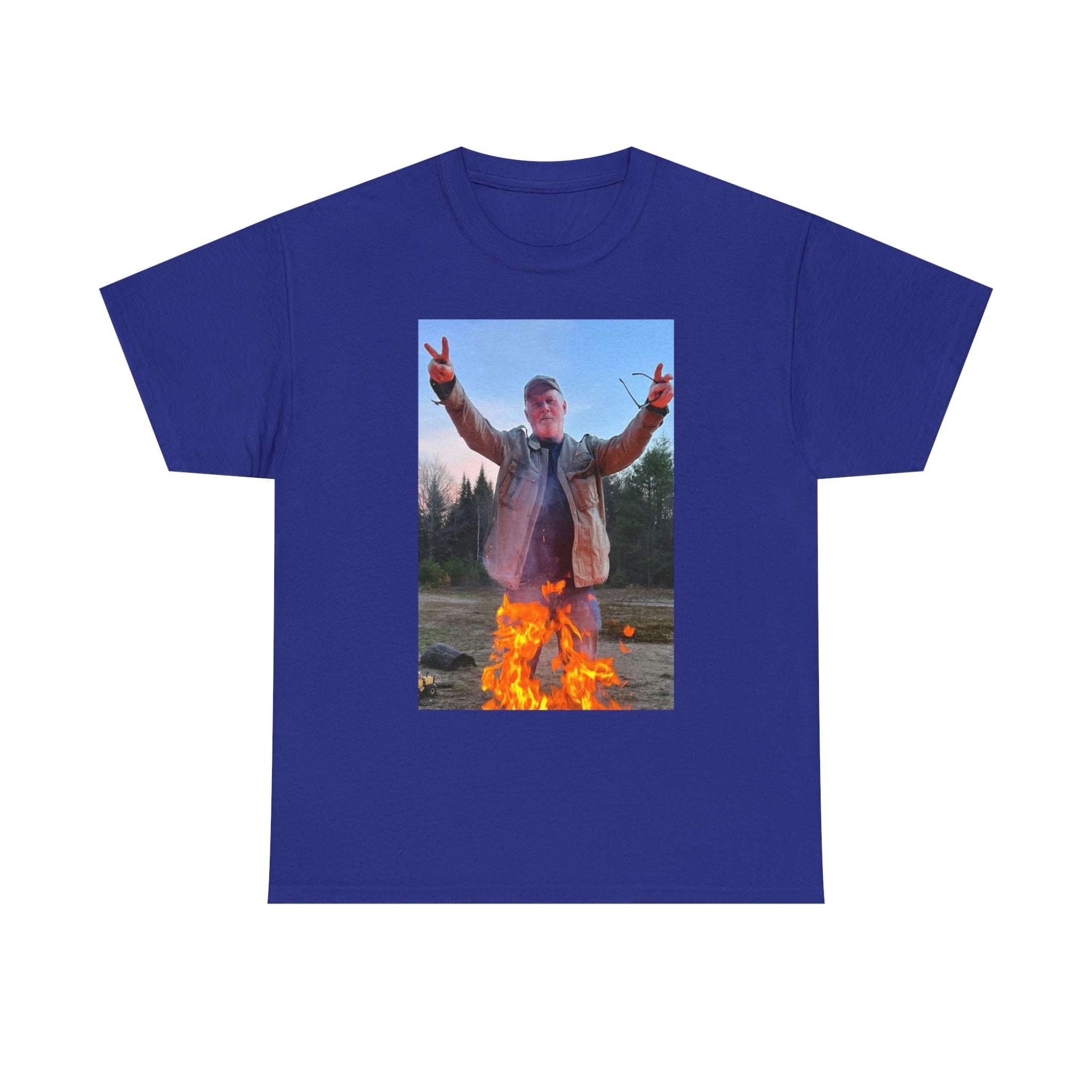 On fire-  Heavy Cotton Tee