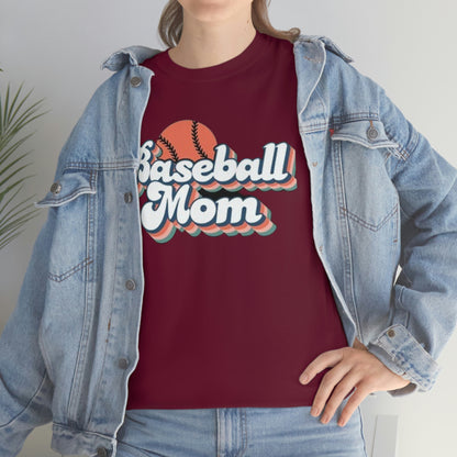 Baseball mom- Heavy Cotton Tee