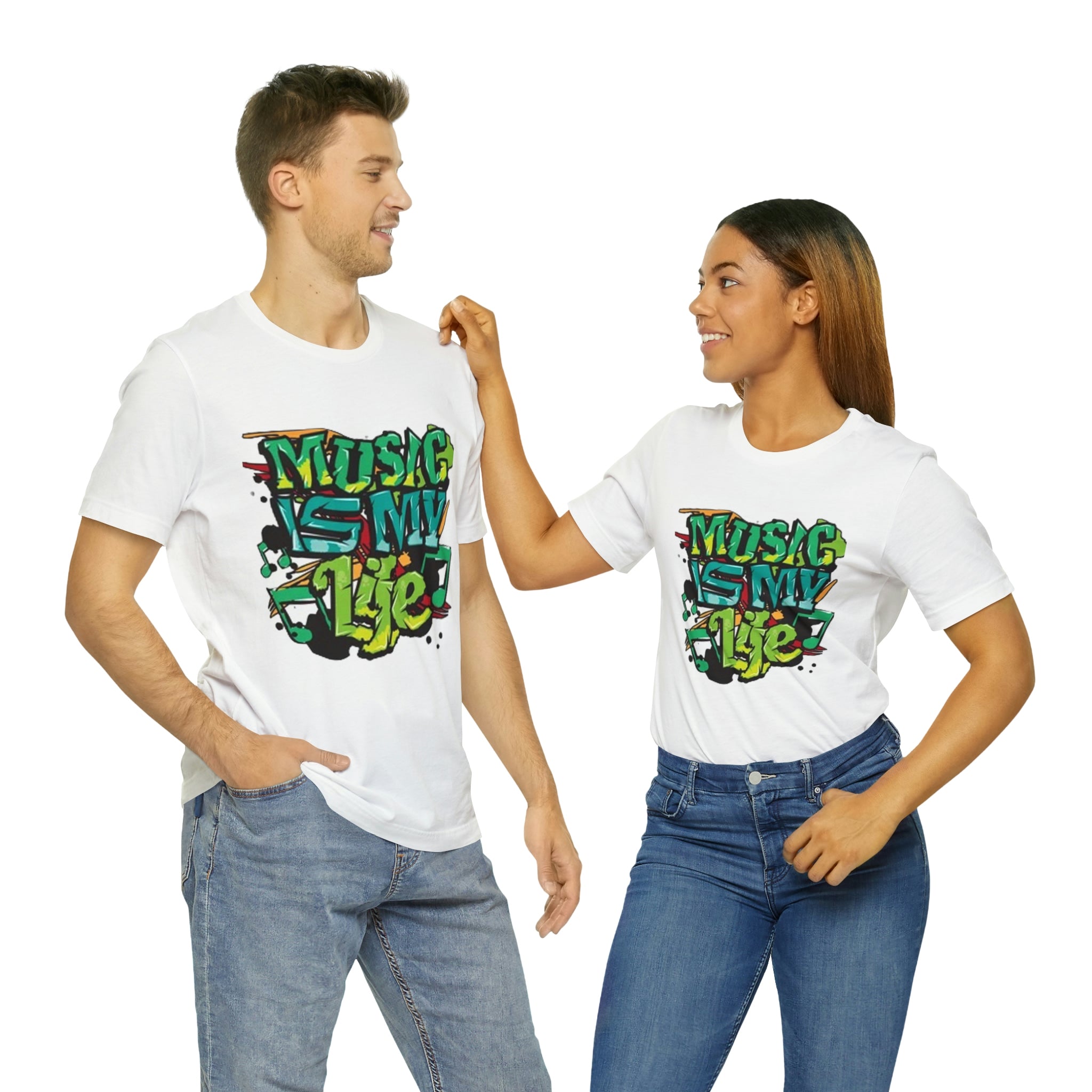 Music is my life- Jersey Short Sleeve Tee