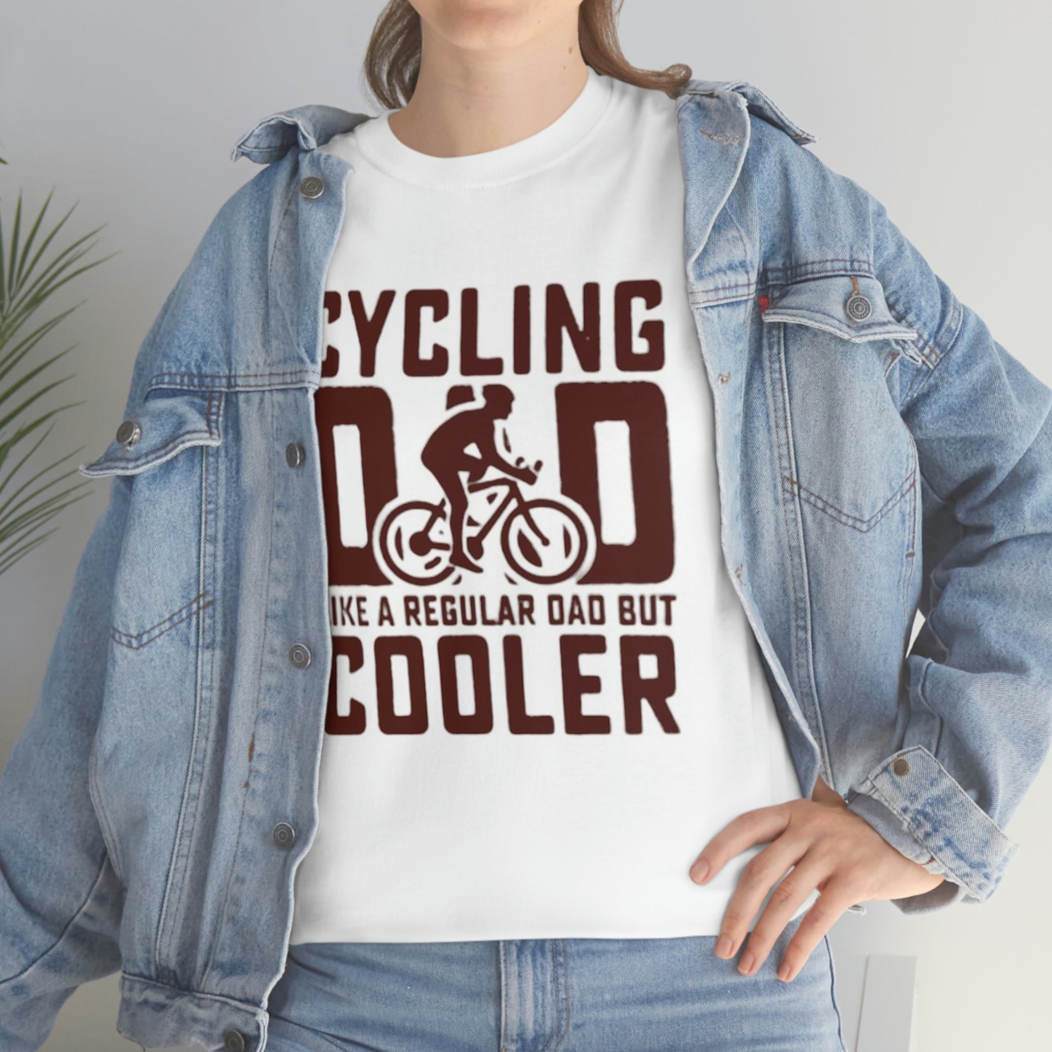 Cycling dad- Heavy Cotton Tee
