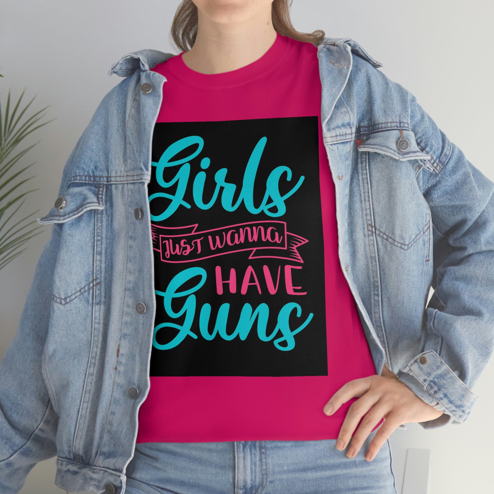 Girls with guns-  Heavy Cotton Tee