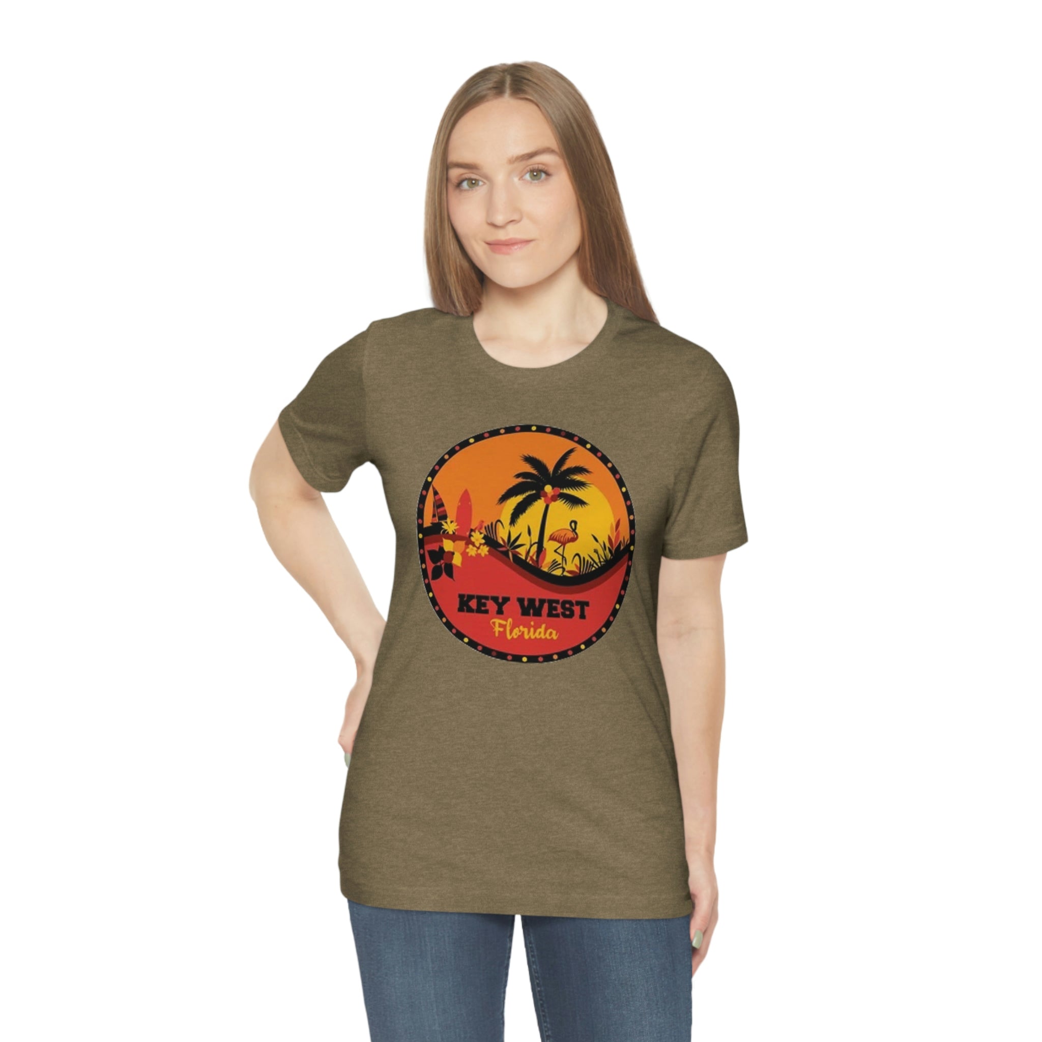 Key west Fl- Unisex Jersey Short Sleeve Tee