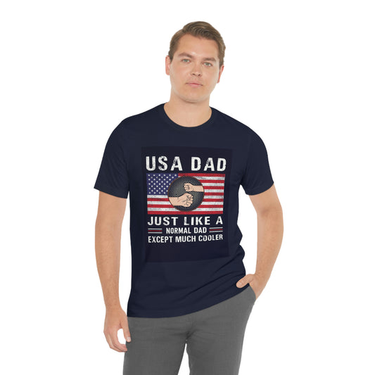 USA dad- Jersey Short Sleeve Tee