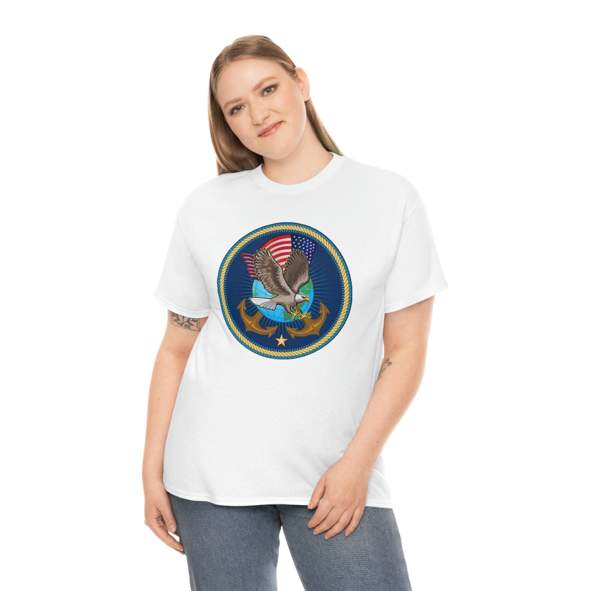 Navy- Unisex Heavy Cotton Tee