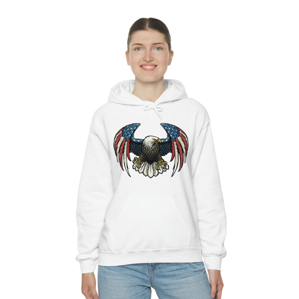 USA Eagle- Heavy Blend™ Hooded Sweatshirt