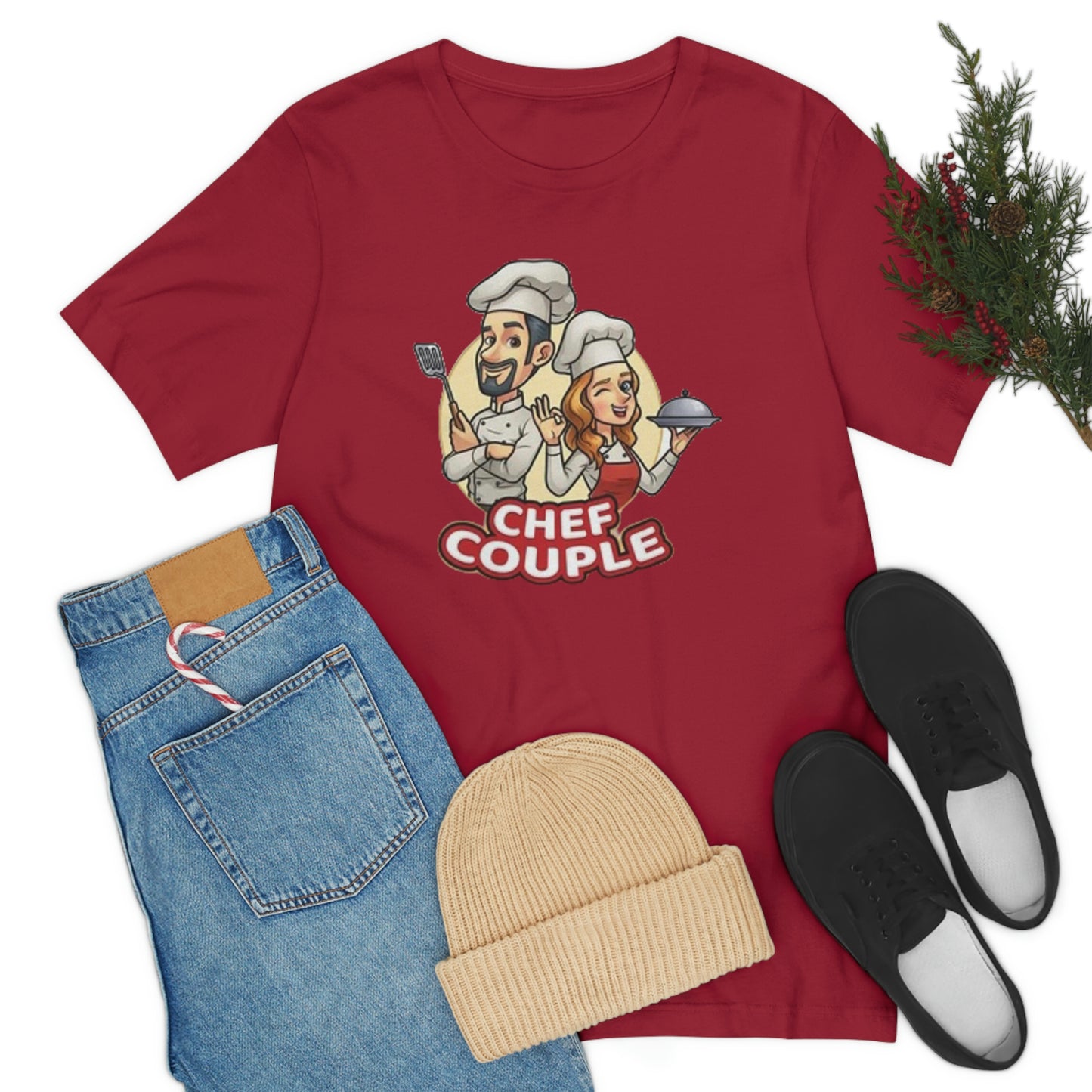 Chef couple- Unisex Jersey Short Sleeve Tee