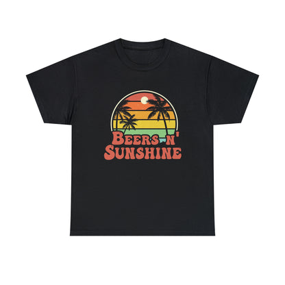 Beer and sunshine- Heavy Cotton Tee