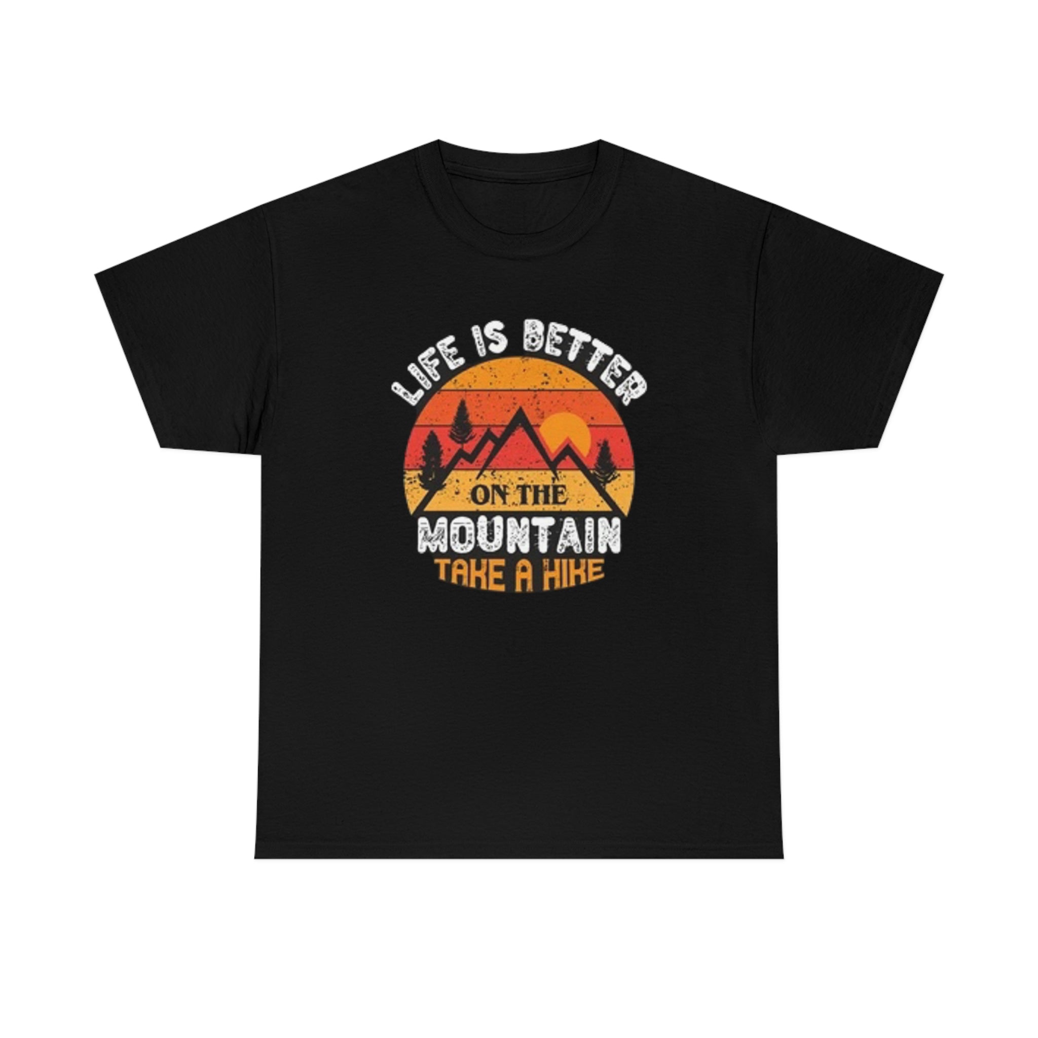 Life is better on a mountain-Unisex Heavy Cotton Tee