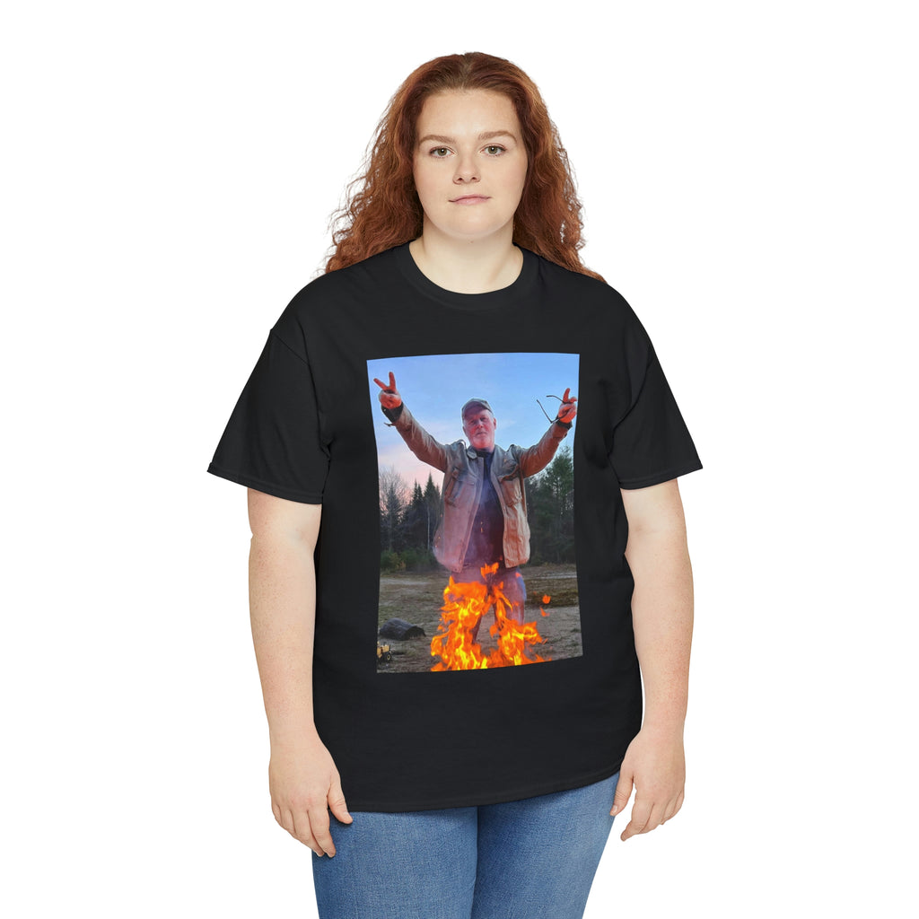On fire-  Heavy Cotton Tee