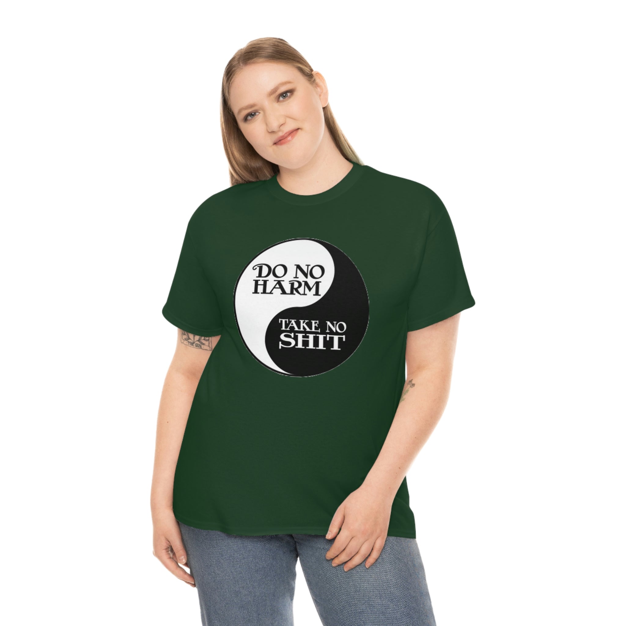 Do no harm take no shit-  Heavy Cotton Tee