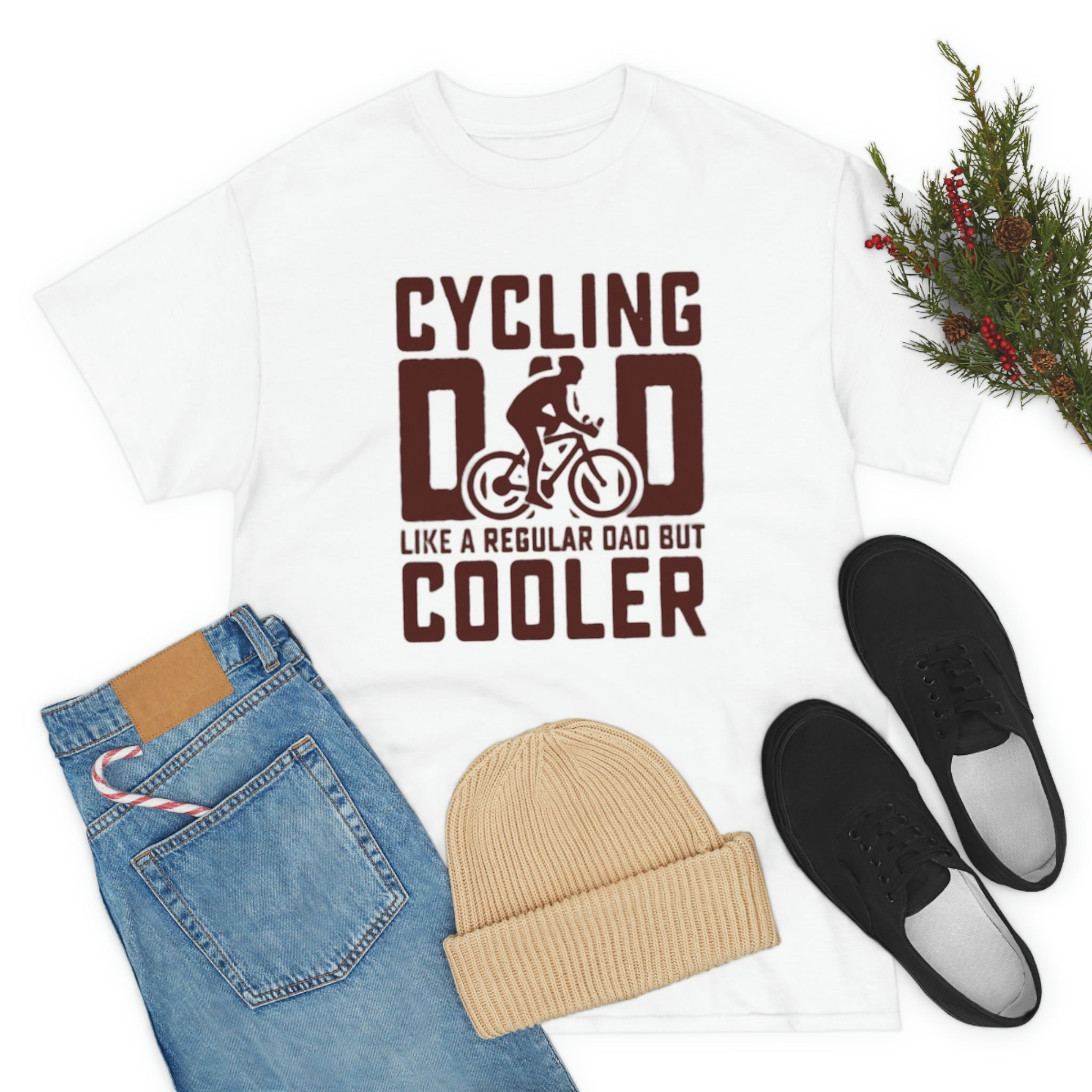 Cycling dad- Heavy Cotton Tee