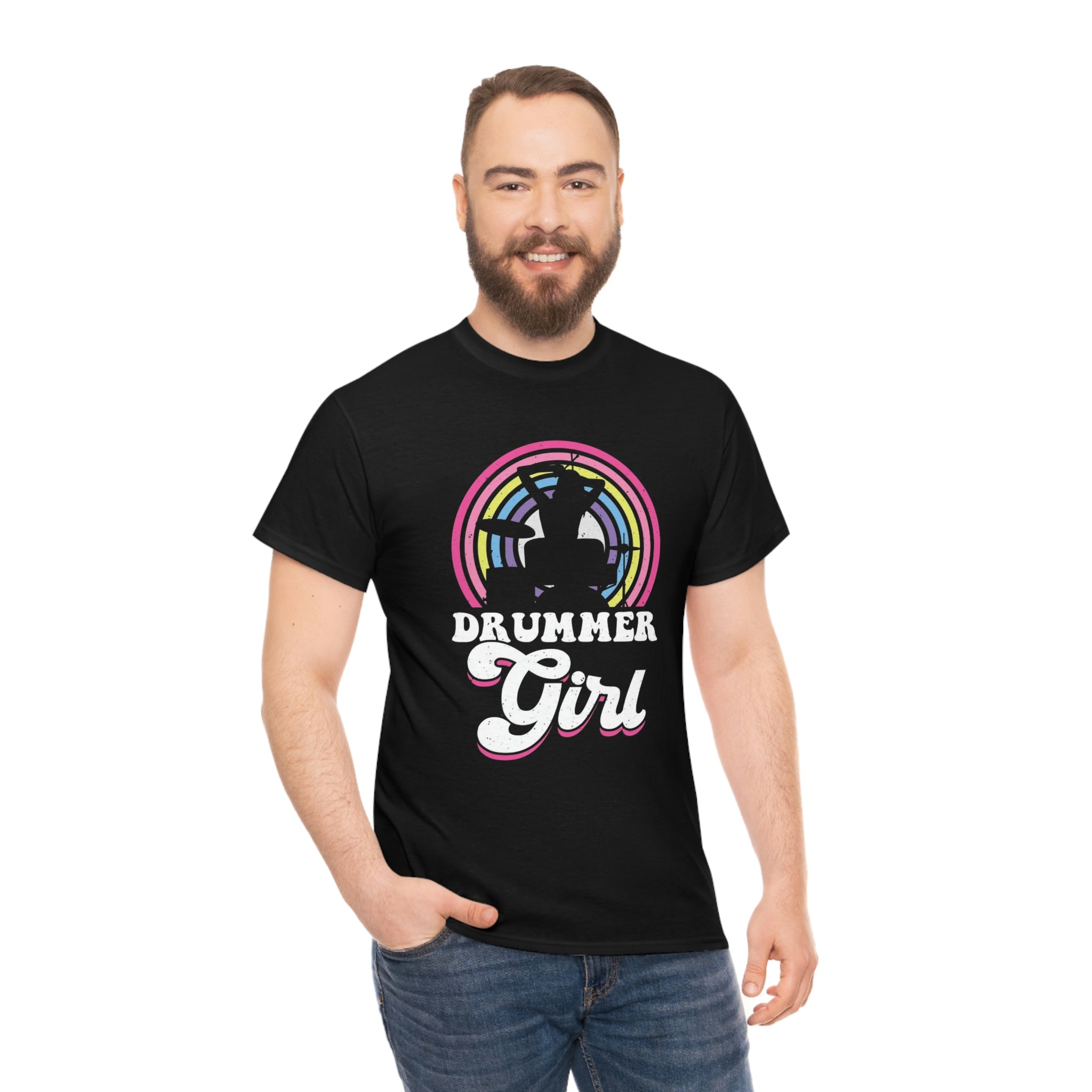 Drummer Girl-  Heavy Cotton Tee