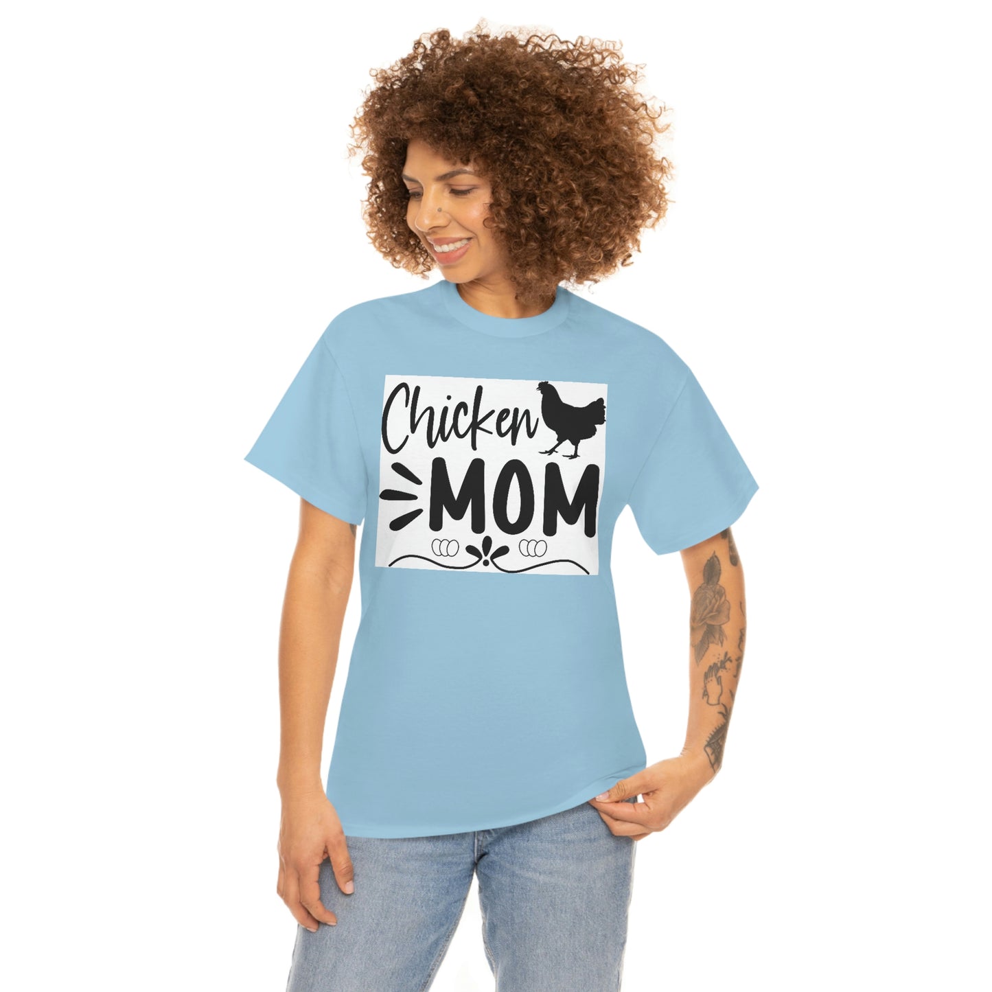 Chicken mom- Heavy Cotton Tee