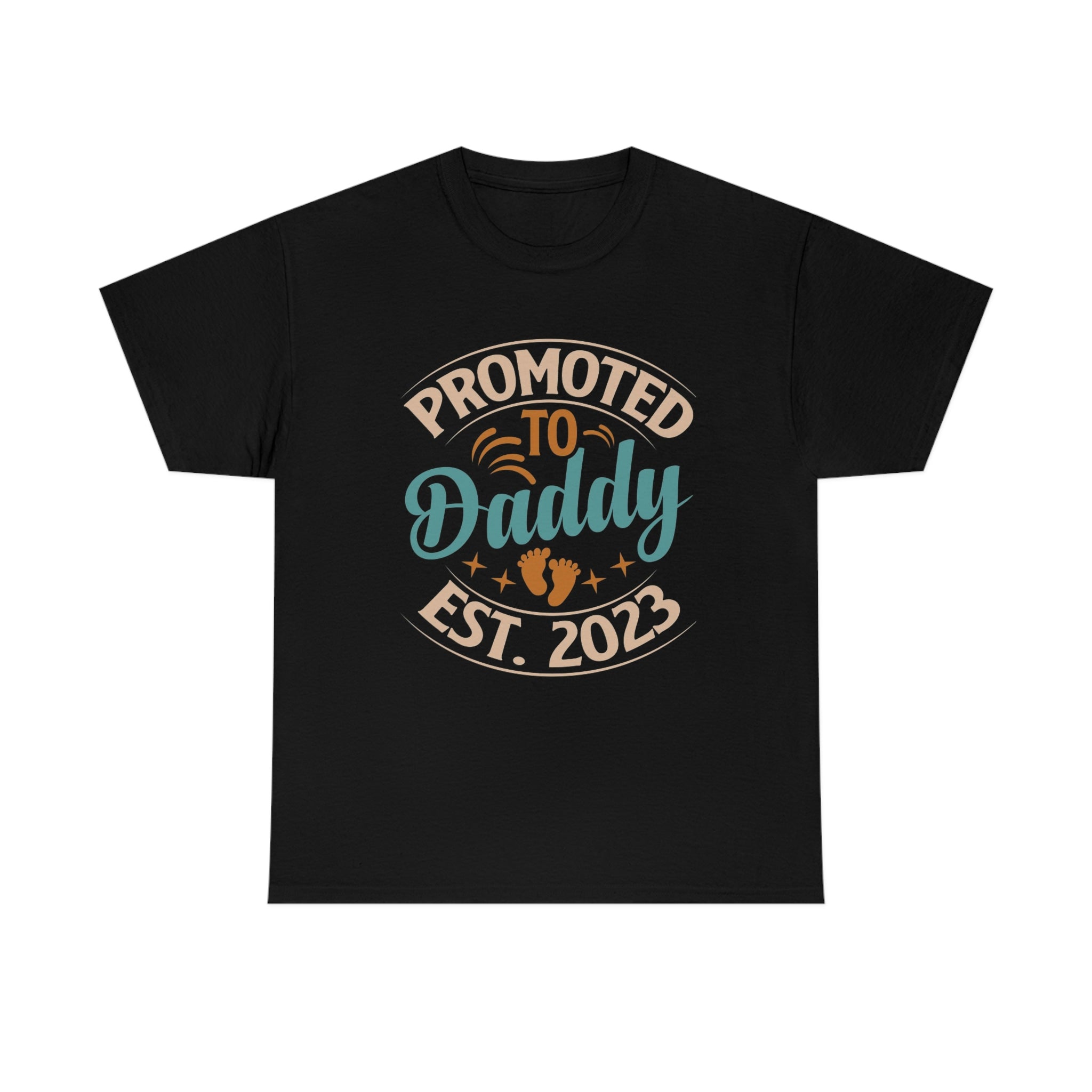 Promoted to daddy-  Heavy Cotton Tee