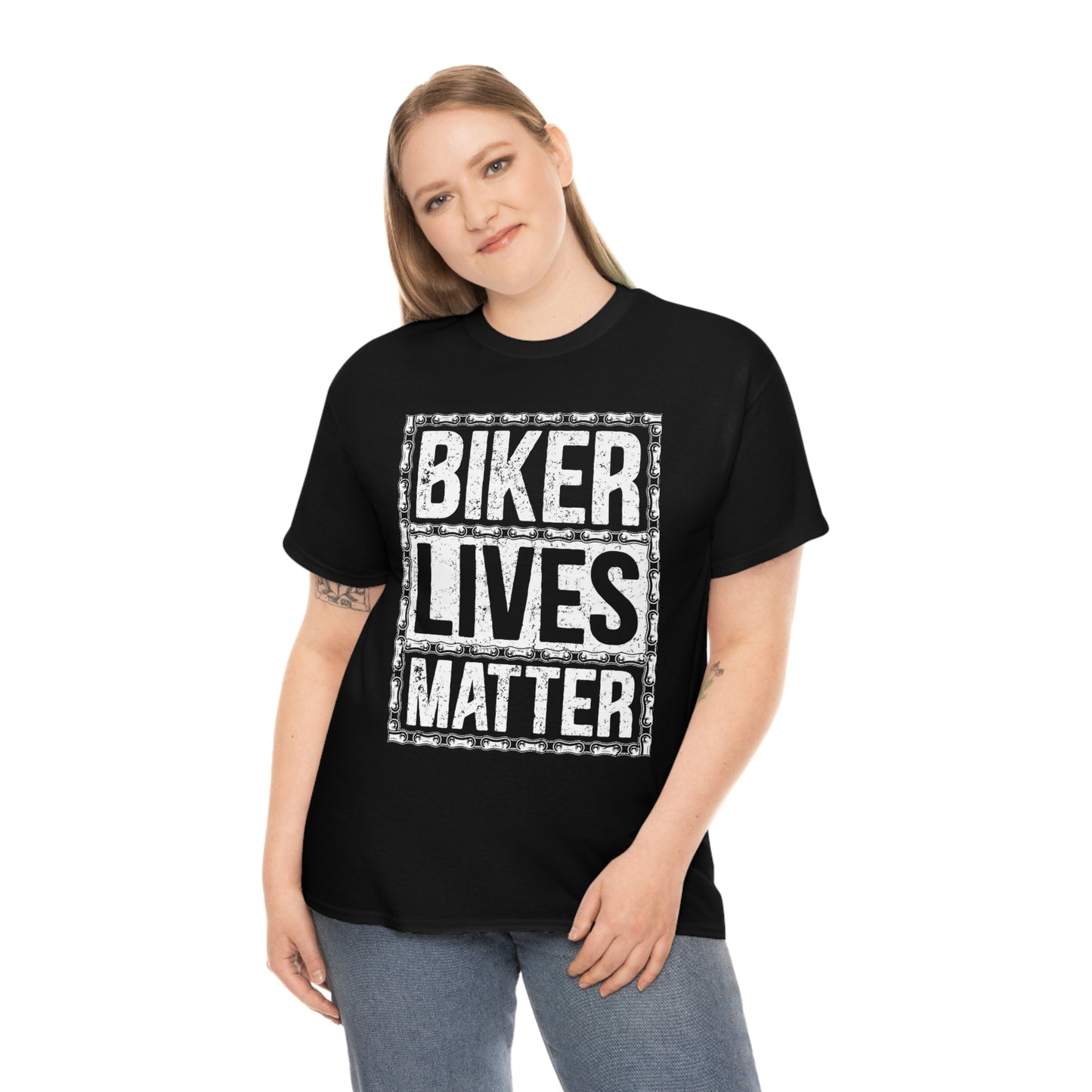 Biker lives matter- Unisex Heavy Cotton Tee