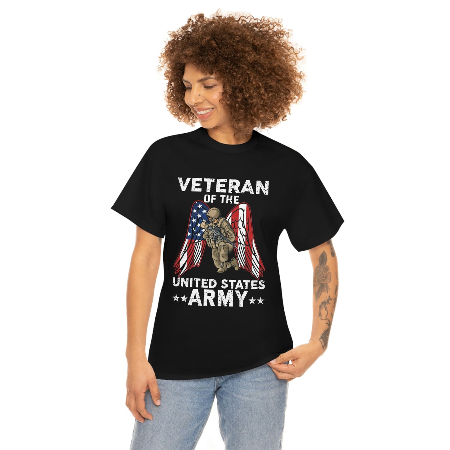 Veteran of army-Unisex Heavy Cotton Tee