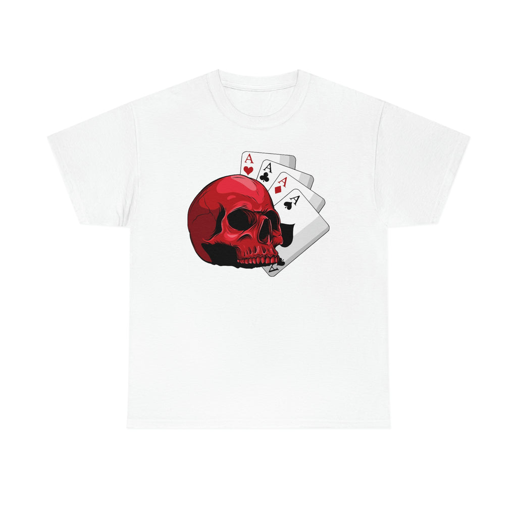 Poker skull-  Heavy Cotton Tee